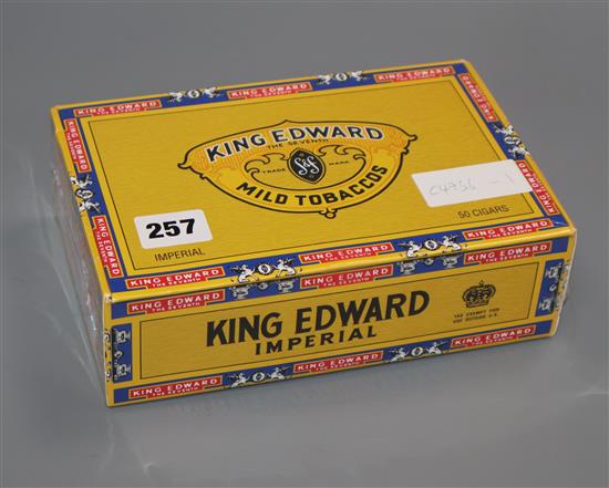 A sealed box of King Edward Imperial cigars